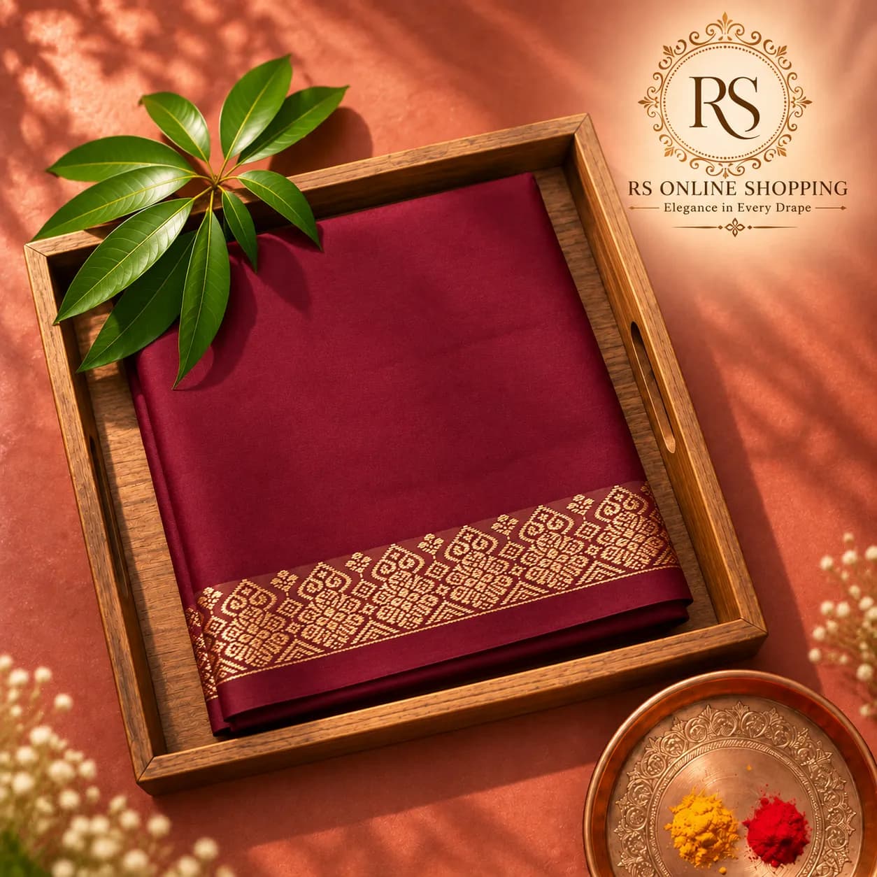 Semi Soft Silk Saree(Coffee Brown)